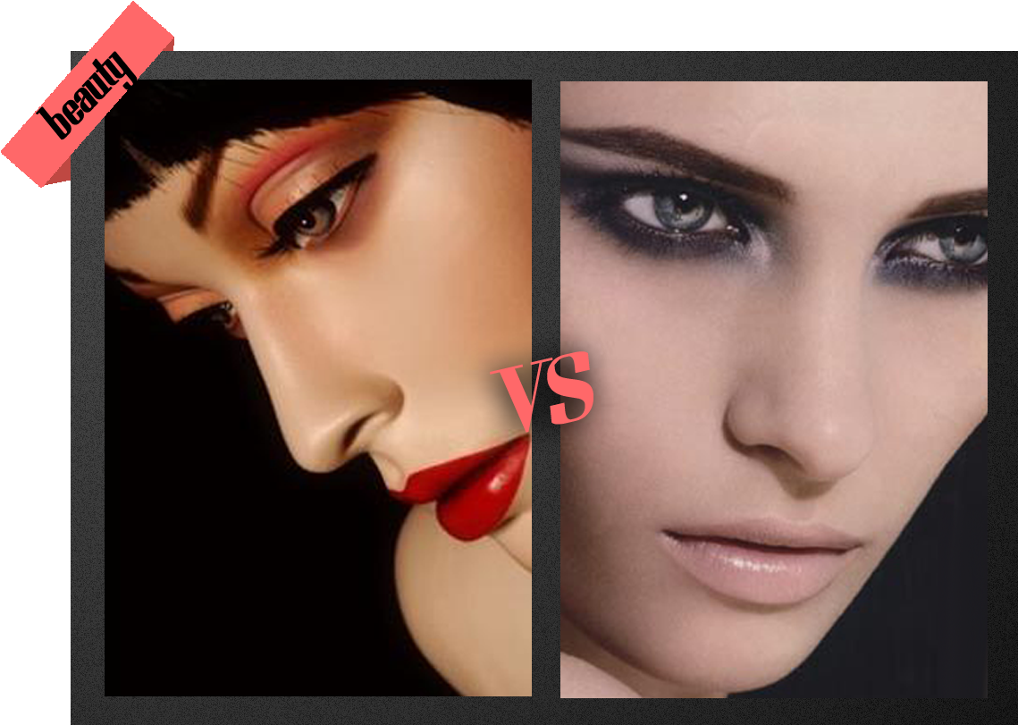 Which - Red Vs Nude Lipstick (1182x860), Png Download