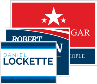 Political Yard Signs - Political Signs (350x350), Png Download