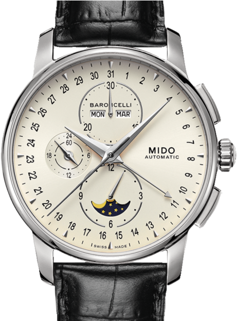 The Baroncelli Moon Phase Watch Stands Out Thanks To - Tissot T66 1.712 33 (567x623), Png Download