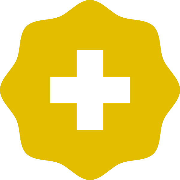 User Rights Security Badge - Round Add Button (600x600), Png Download