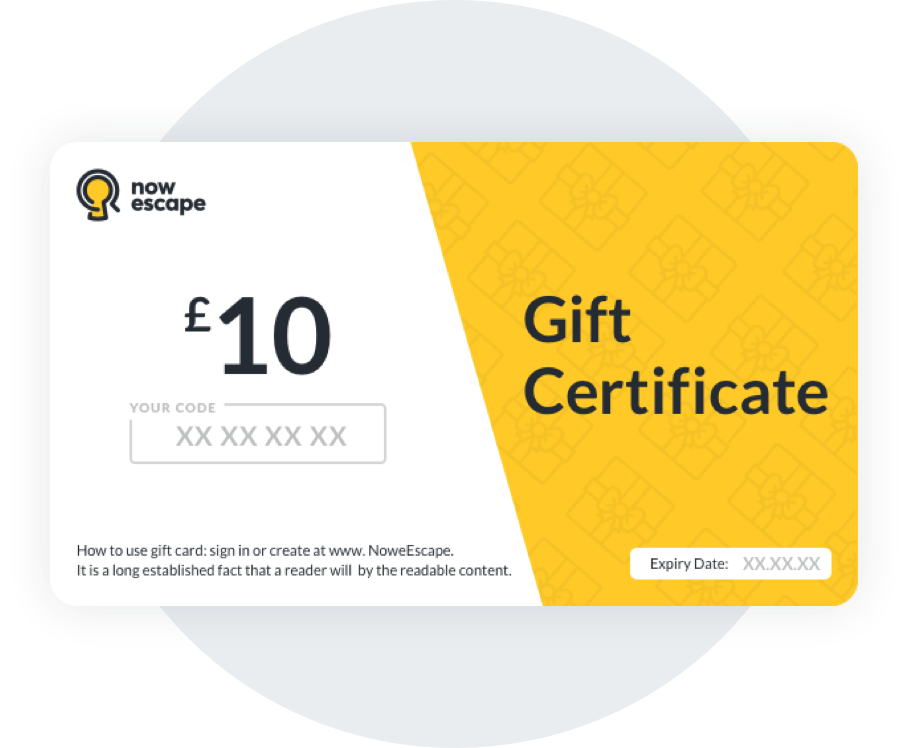 Nowescape Escape Room Gift Card - Gift Card (908x748), Png Download