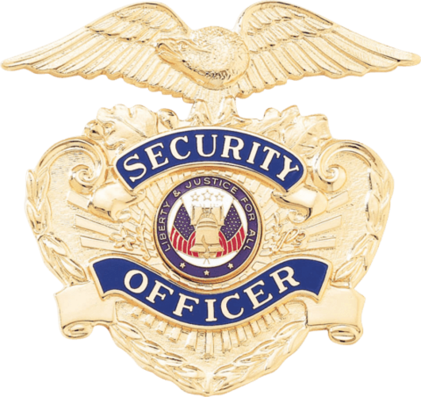 Blackinton A7121 Security Officer Cap Badge - Security Officer Badge (480x452), Png Download