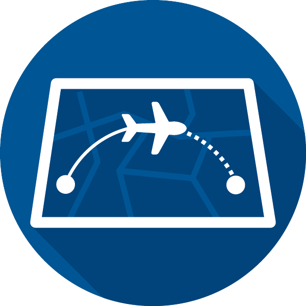 Link To Route Map Page - Air Route Icon Png (600x600), Png Download