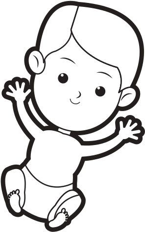 Drawn Baby Vector (550x550), Png Download