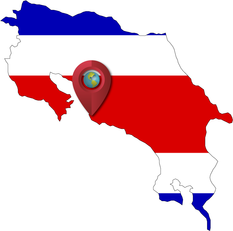 Sports Fishing In Los Sueños, Herradura - 3drose Florene Maps In Exotic Outline - (1000x1000), Png Download