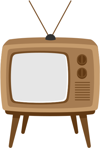 Retro Tv Vector - Wikimedia Commons (1280x720), Png Download