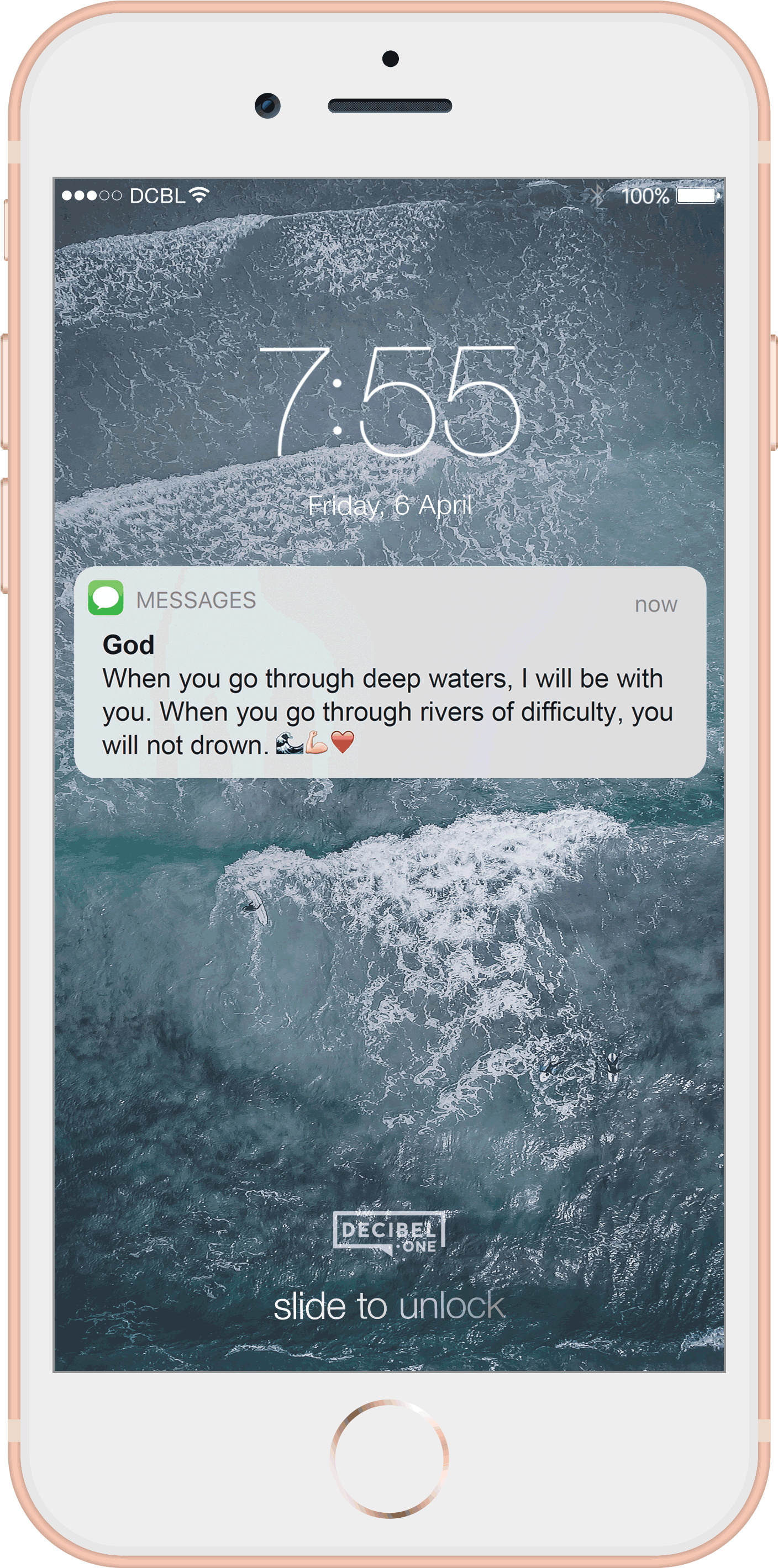 When You Go Through Deep Waters, I Will Be With You (2129x3400), Png Download