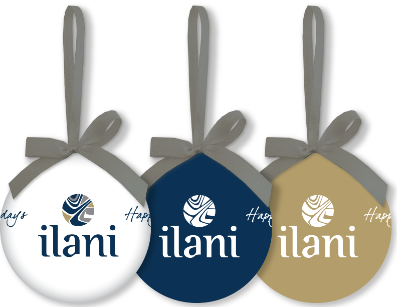 Get Ready To Deck The Halls With Ilani Branded Ornaments - Label (792x612), Png Download