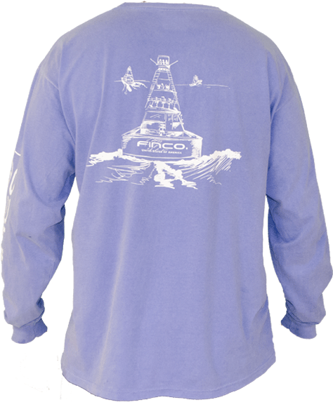 Cobia Long Sleeve Ring Spun Cotton - Long-sleeved T-shirt (500x755), Png Download