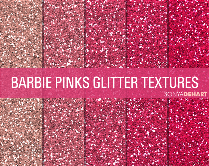 Glitter Textures Digital Paper Pack Barbie Pinks - Barbies Texture (700x700), Png Download