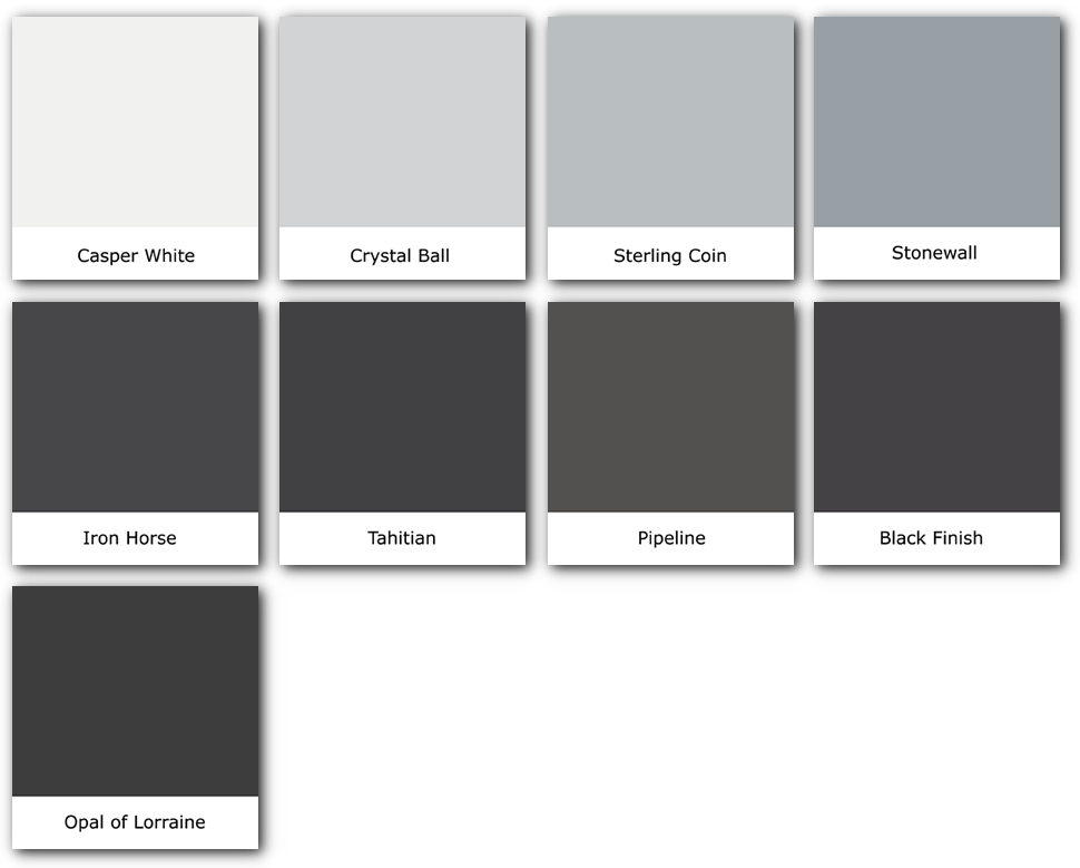 Local Top Notch Paint Store Gray Swatches For The Interior - Paint (970x779), Png Download