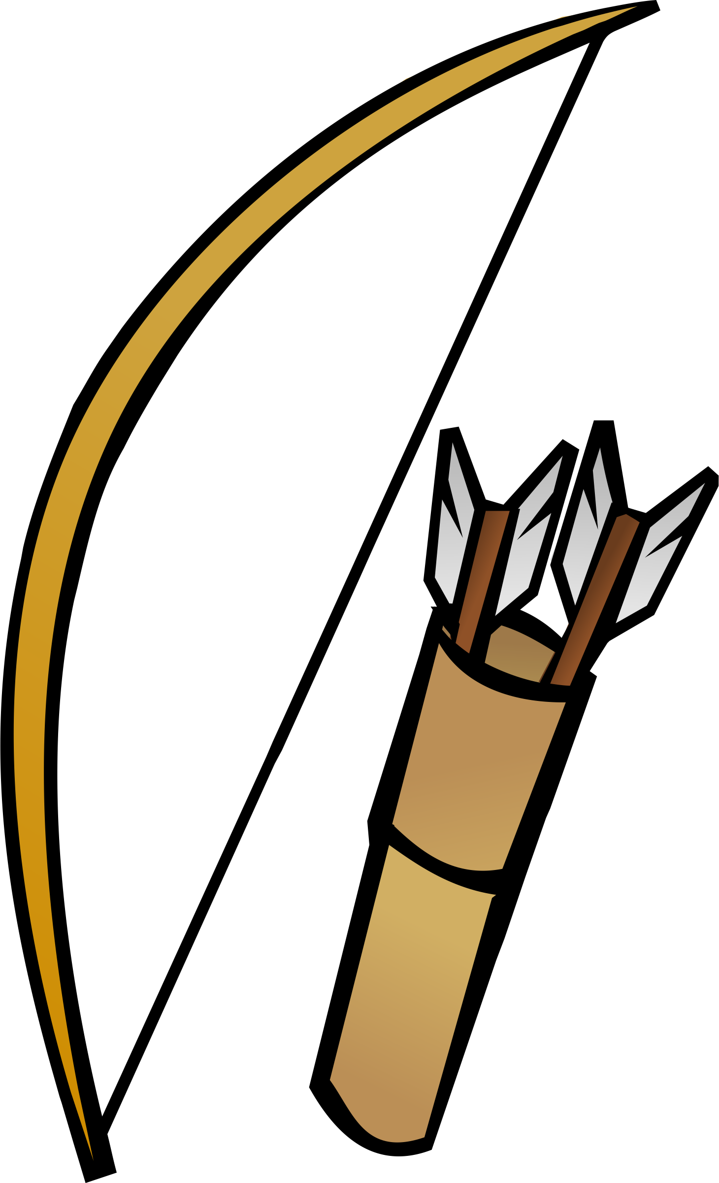 This Free Icons Png Design Of Bow And Quiver (1460x2400), Png Download