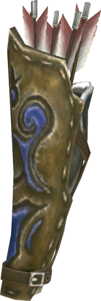 Twilight Princess Quivers Quiver - Zelda Quiver (201x599), Png Download