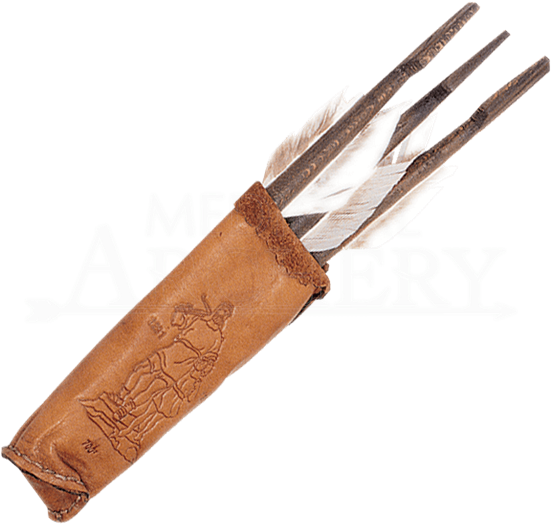 Crossbow Quiver With 3 Bolts - Crossbow (550x550), Png Download
