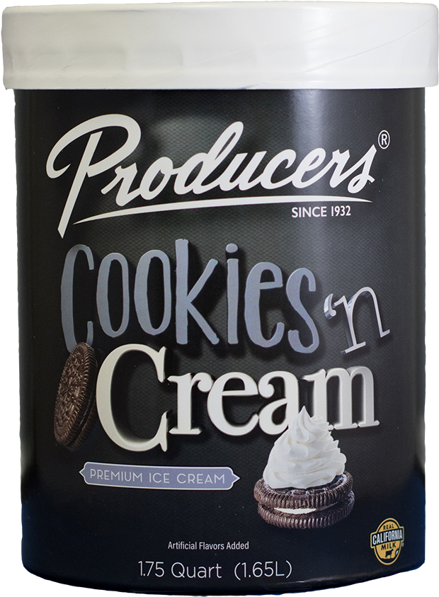 Cookies 'n Cream Ice Cream - Producers Ice Cream (800x967), Png Download