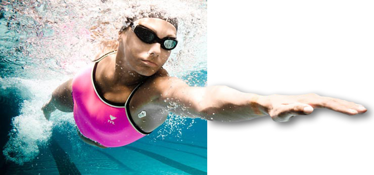 Reach Out And Have Fun - Swimming Lesson Adult (740x346), Png Download