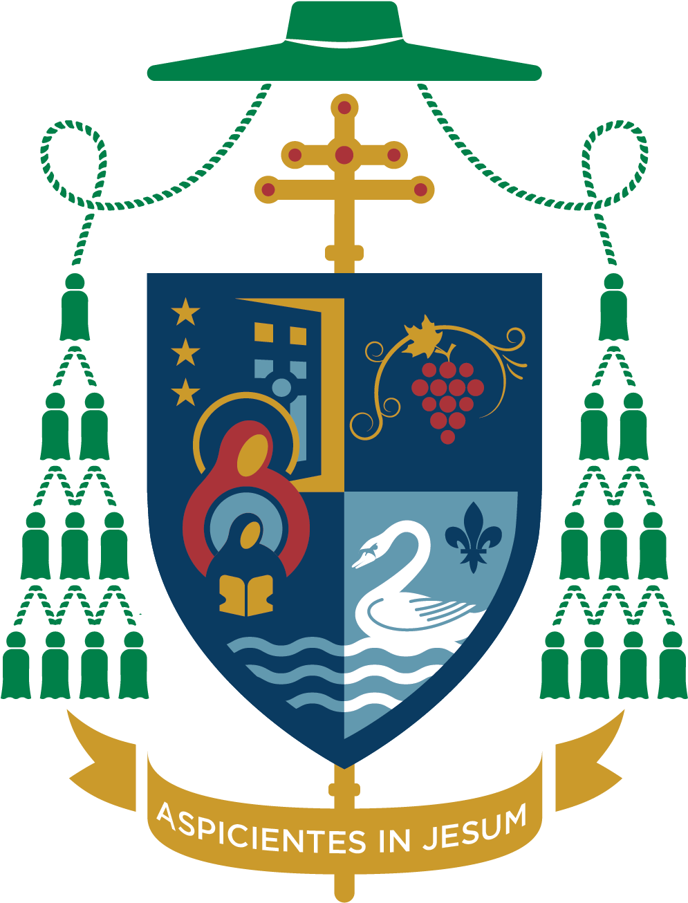Coa - Archdiocese Of Detroit Coat Of Arms (1042x1376), Png Download