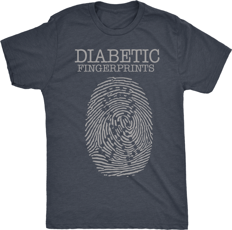 Diabetic Fingerprints With Diabetes Awareness Ribbon - Fingerprints Beekeeper Limited Edition! Tank Tops (1000x1000), Png Download