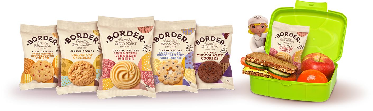 Image Is Not Available - Border Biscuits 100 Luxury Mini Twin Packs (3 Varieties) (1411x421), Png Download