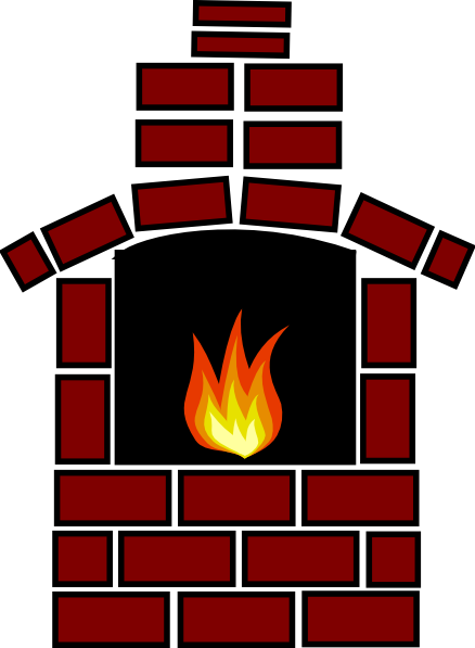 Brick Oven With Flame Clip Art - Oven (438x597), Png Download