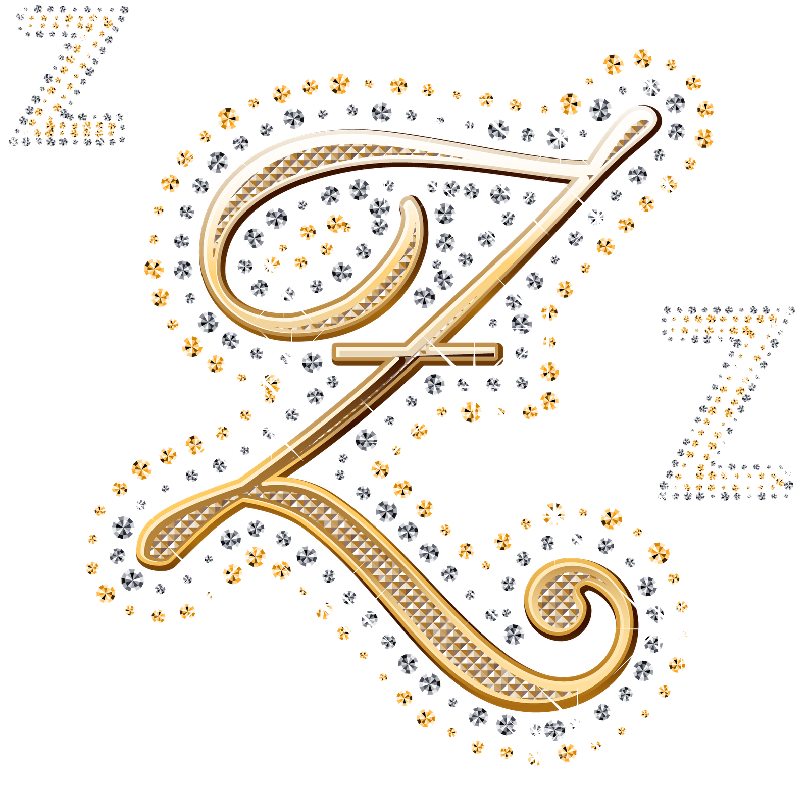 Imagenes De Destellos Dorados - Letras Z En Dorado (1600x1567), Png Download