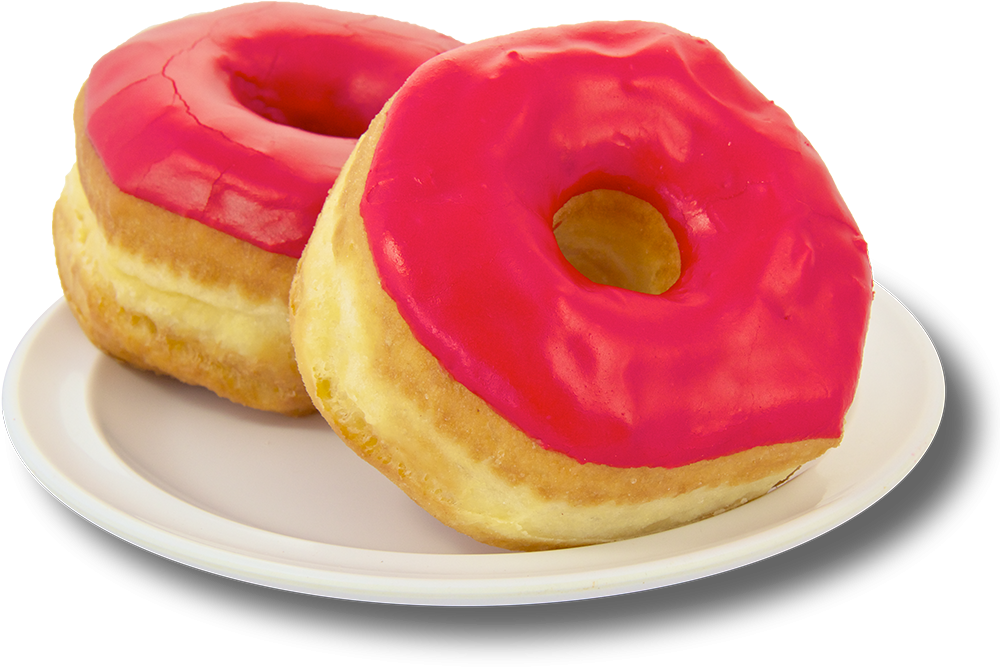 Iced / Coated Donuts - Shipley's Cherry Donut (1024x768), Png Download