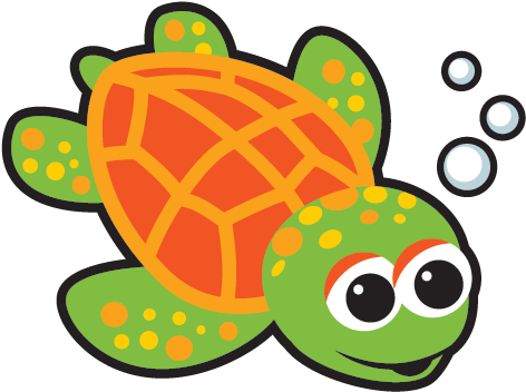 Swimming Clipart Turtle (600x600), Png Download
