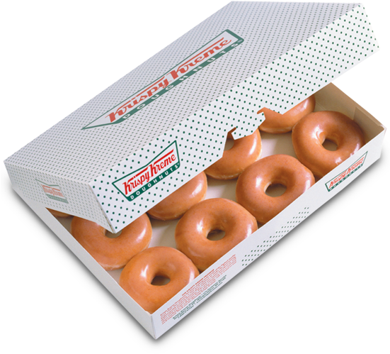 One Dozen Original Glazed® Doughnuts - Krispy Kreme Donuts (550x550), Png Download
