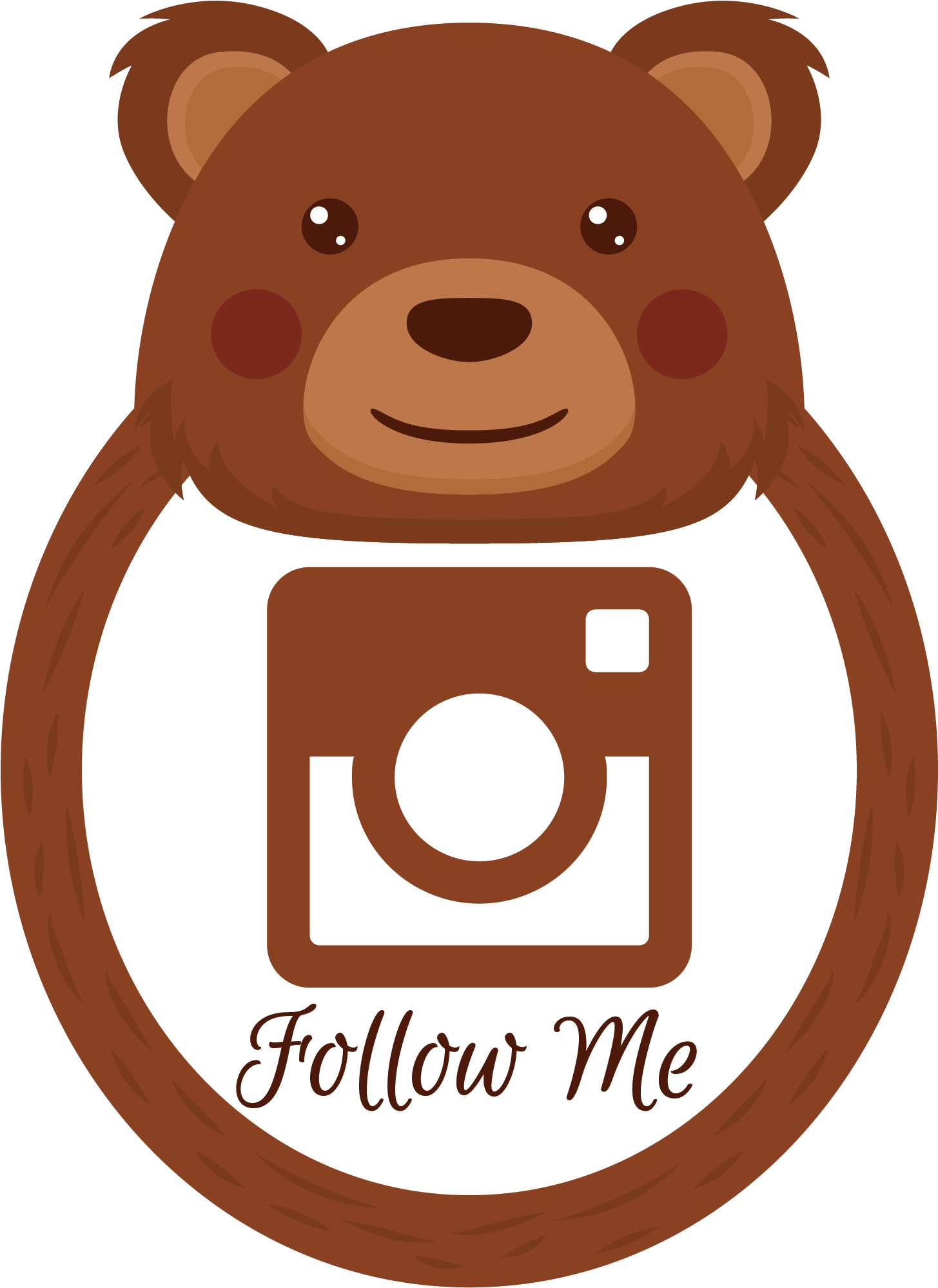 Instahanna - Teddy Bear (2500x2500), Png Download