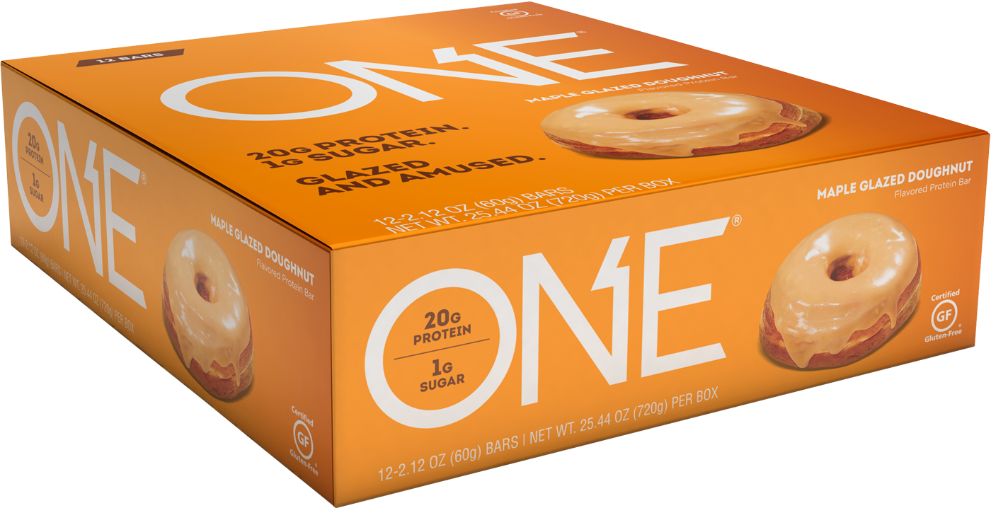 Oh Yeah One Bar 12 Bars Maple Glazed Doughnut (1400x718), Png Download