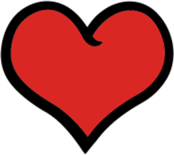 Red Heart Shape High Resolution (600x600), Png Download