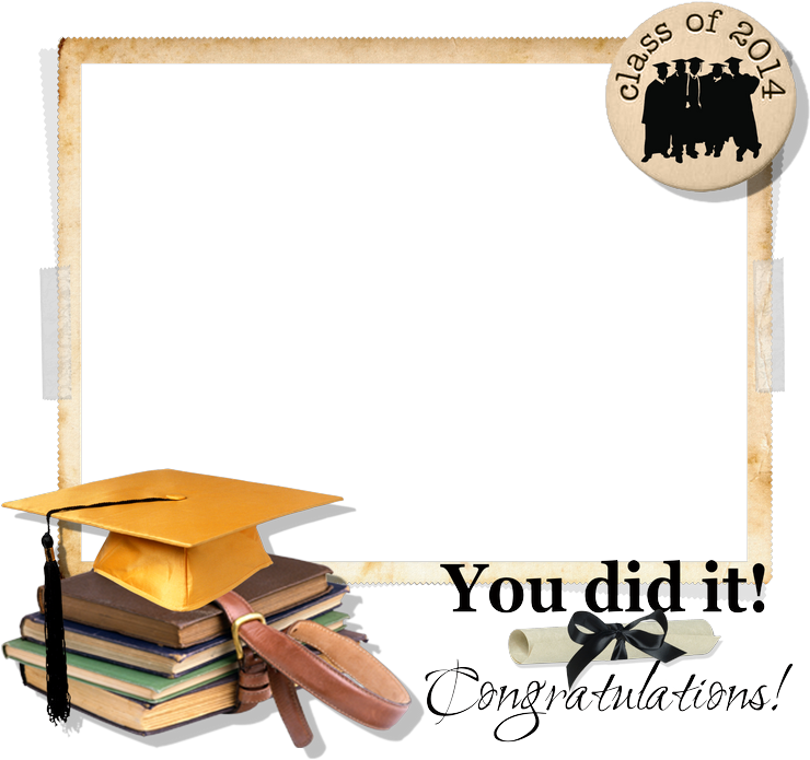 Download Free Graduation Frame Png Graduation Border Design Png PNG