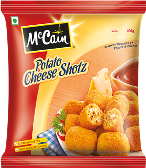 Mccain Potato Cheese Shotz - Mccain Foods (330x380), Png Download