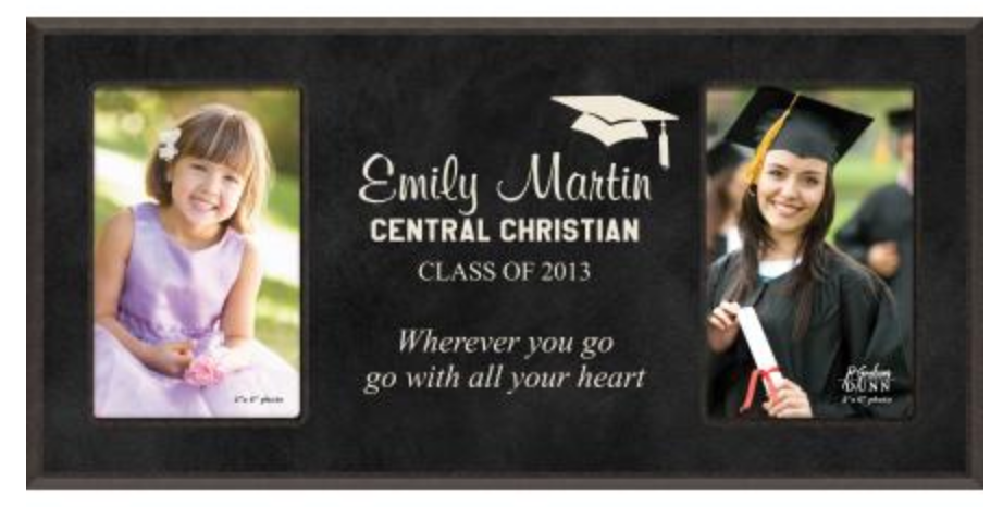 More Views - Graduation Personalized Dual Picture Frame (922x466), Png Download