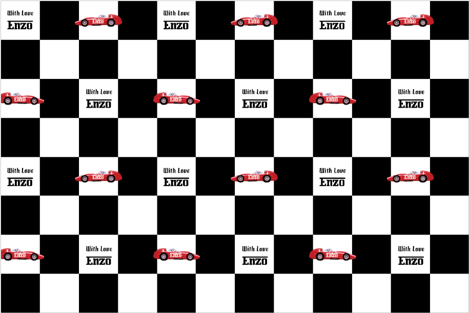 Vintage Racer Wrapping Paper - Checkered Flag (1200x1200), Png Download