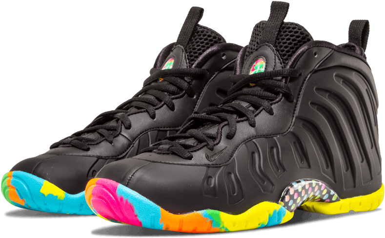 Little Posite One Qs 'fruity Pebbles' - Nike Little Posite One Qs (gs) 'fruity Pebbles' - 846077-001, (1000x600), Png Download