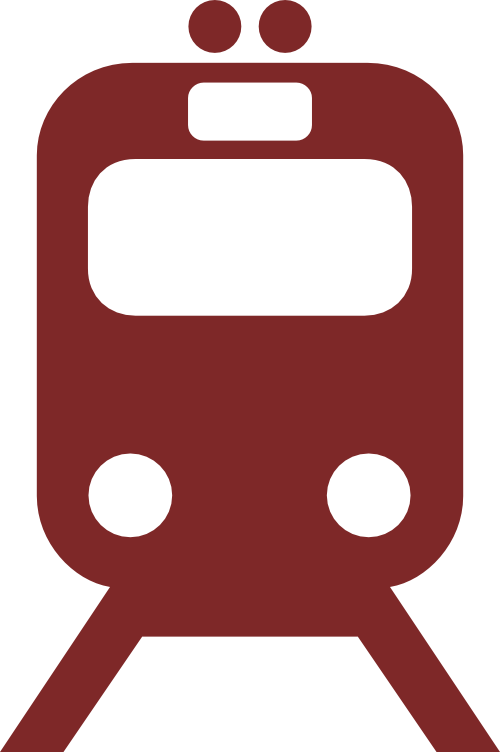 Aiga Rail - Red Train Icon (500x752), Png Download