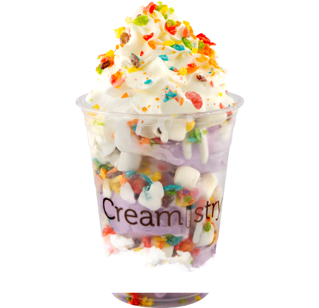 Select Your Base, Flavor, Choice Of 2 Premium Toppings, - Creamistry (459x504), Png Download