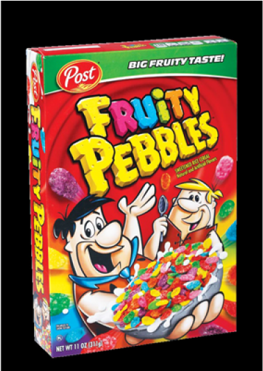 Post Fruity Pebbles Cereal - 11 Oz Box (800x533), Png Download