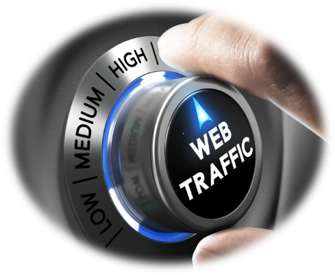 Faded Website Traffic - Web Traffic (489x402), Png Download