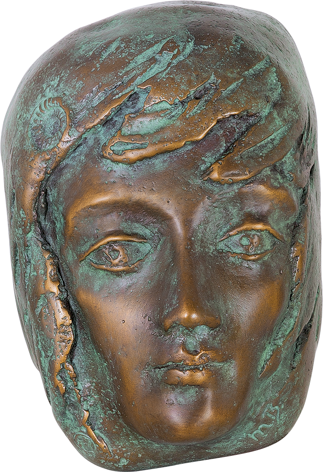 Bronzefigur Festfreude Grün Von Maria-luise Bodirsky - Green (660x964), Png Download