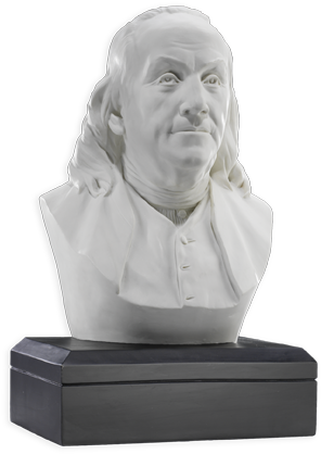 6 Inch Benjamin Franklin Bust - Benjamin Franklin Bust (432x432), Png Download