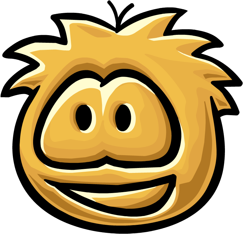 Golden Puffle Statue - Club Penguin Golden Puffle (793x766), Png Download