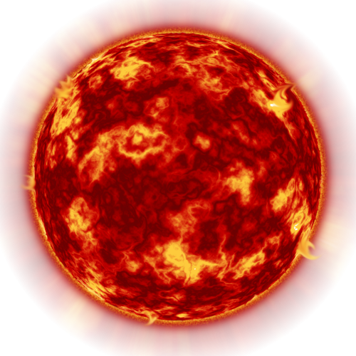 Sun - Sun In Space Png (500x500), Png Download