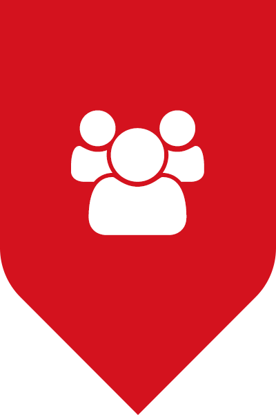 Shield Red Social - Free Orange Powerpoint Template (400x600), Png Download