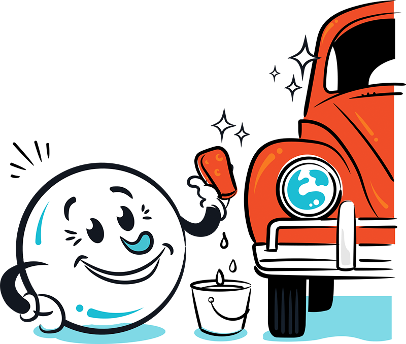 Bubba Washing-car - Bubble Down Car Wash (800x678), Png Download