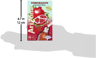 Arizona Pomegranate Green Tea Sugar Free 0 Calories - Arizona Sugar Free Pomegranate Green Tea Stix 1 Oz (400x400), Png Download