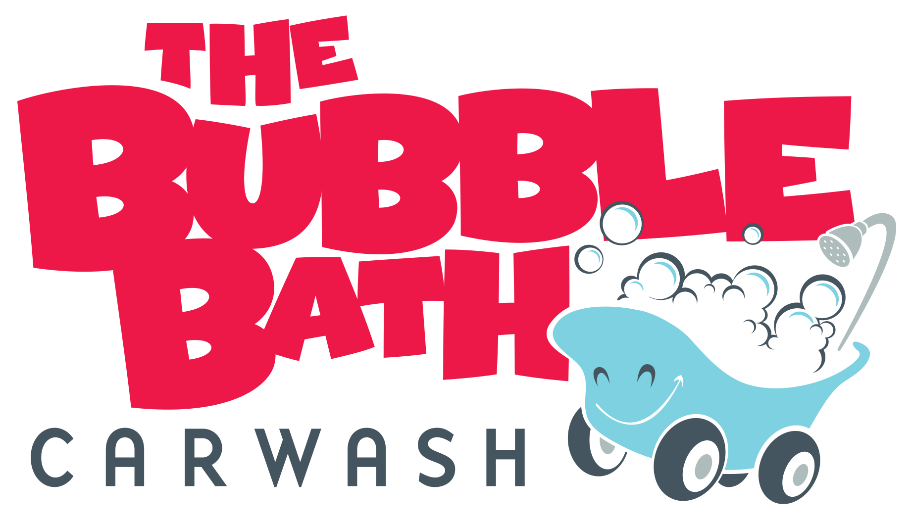 The Bubble Bath Car Wash Logo - Bubble Bath Car Wash Logo (1877x1056), Png Download