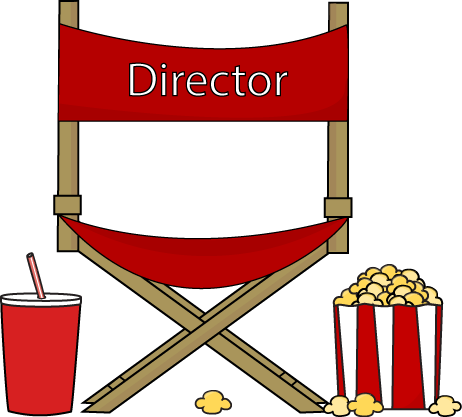 Movie Clipart Drink - Directors Chair Clip Art (462x417), Png Download