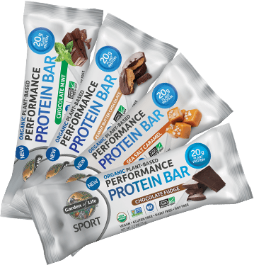 Garden Of Life Sport Performance Protein Bar (359x374), Png Download